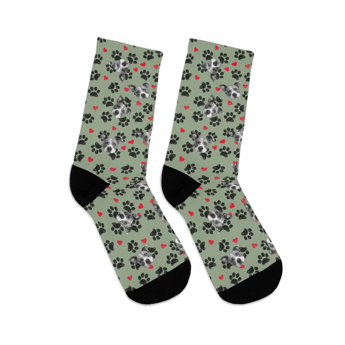 Custom Socks - Paws & Hearts