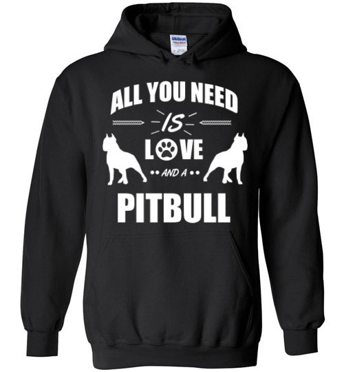 All You Need Is Love - Pit Bull - Hoodie - Tail Threads
