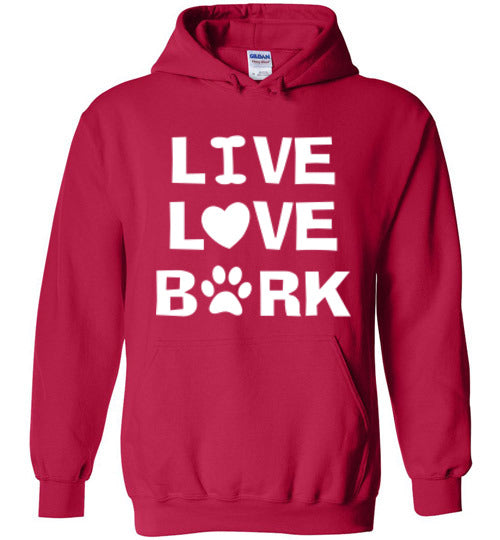 Live Love Bark - Hoodie - Tail Threads