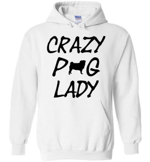 Crazy Pug Lady - Hoodie - Tail Threads