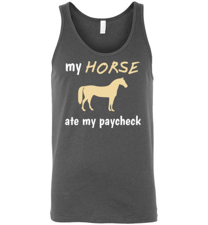 My Horse Ate My Paycheck - Tank - Tail Threads