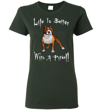 Life Is Better With A Pitbull - Ladies Cut - Tail Threads