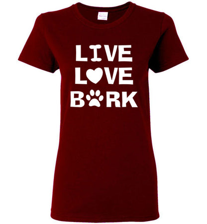 Live Love Bark - Ladies Cut - Tail Threads