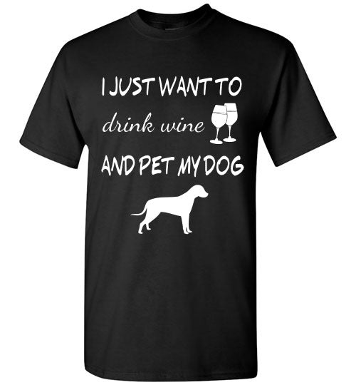 Drink Wine & Pet My Dog - Tail Threads